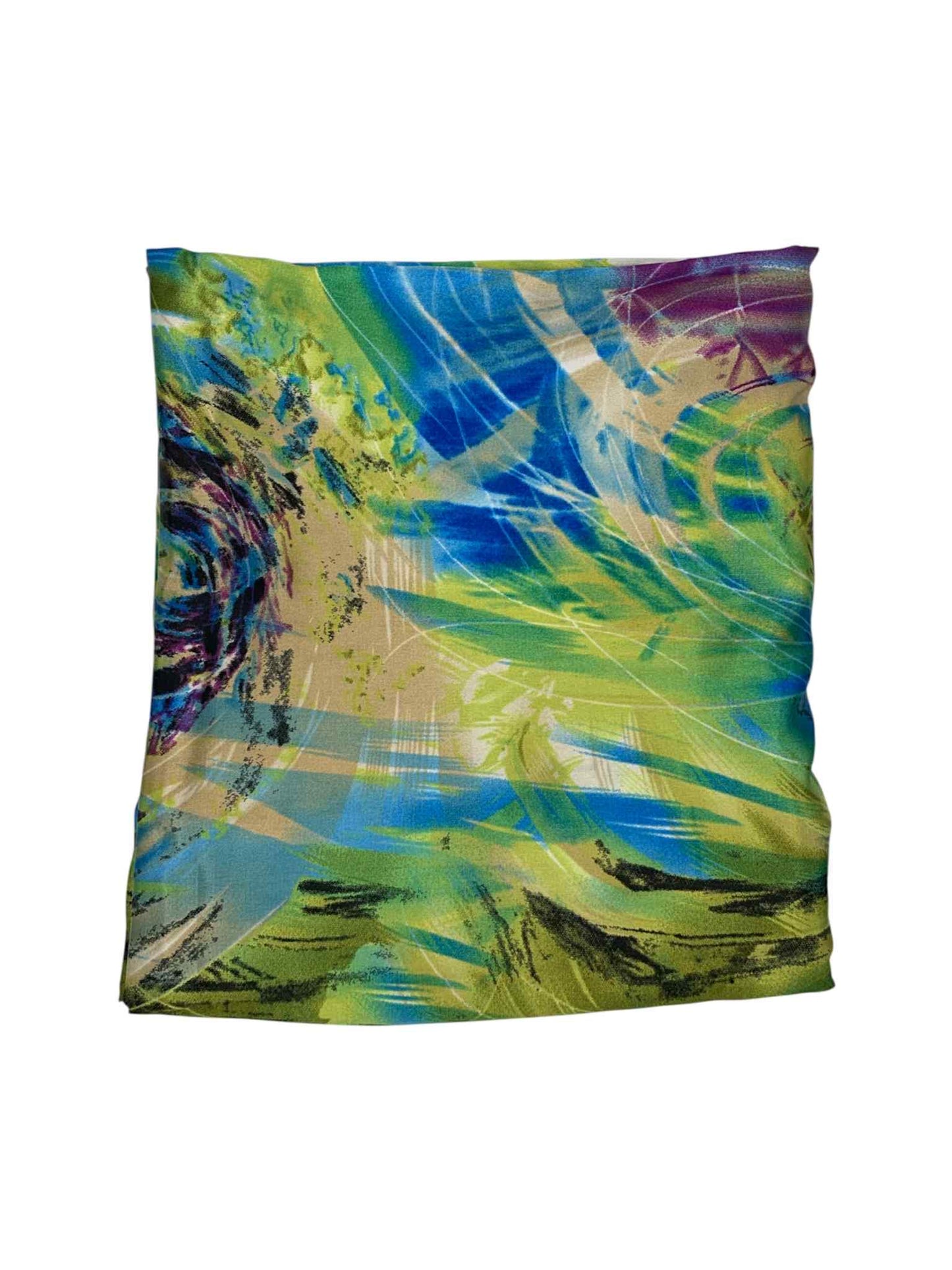 Green, Blue & Purple Swirls Scarf