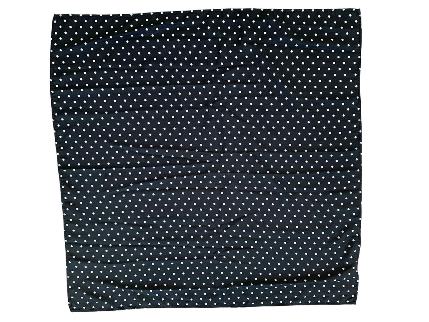 Black with White Polka Dots Square Scarf
