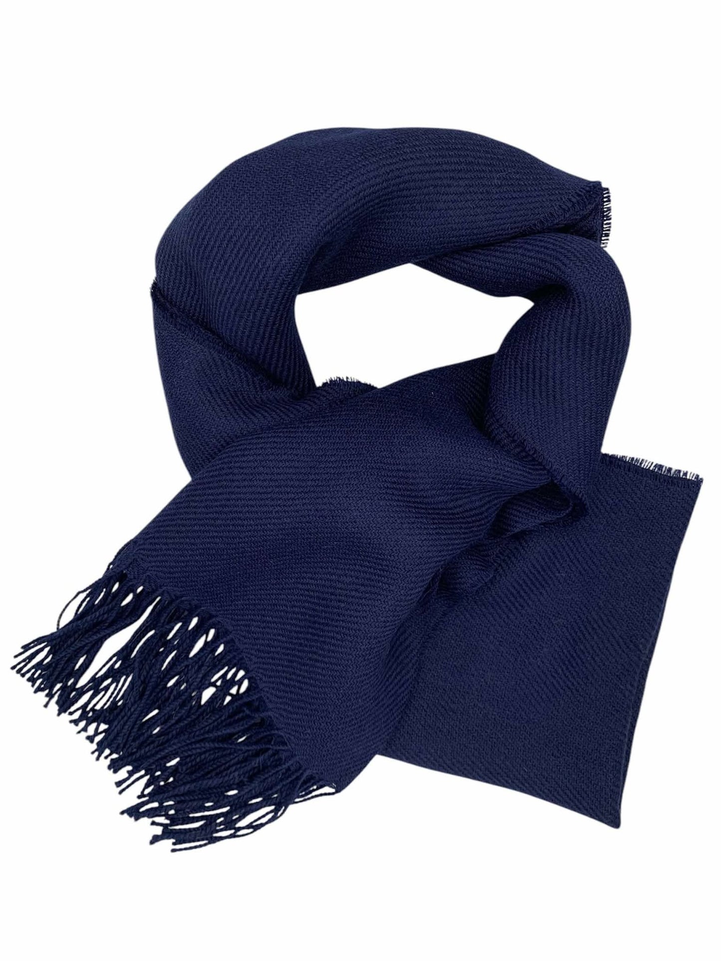 Navy Baby Alpaca Shawl
