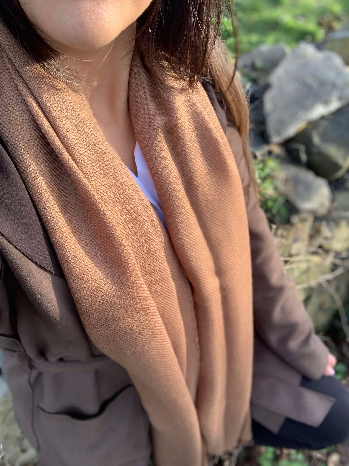 Camel Baby Alpaca Shawl