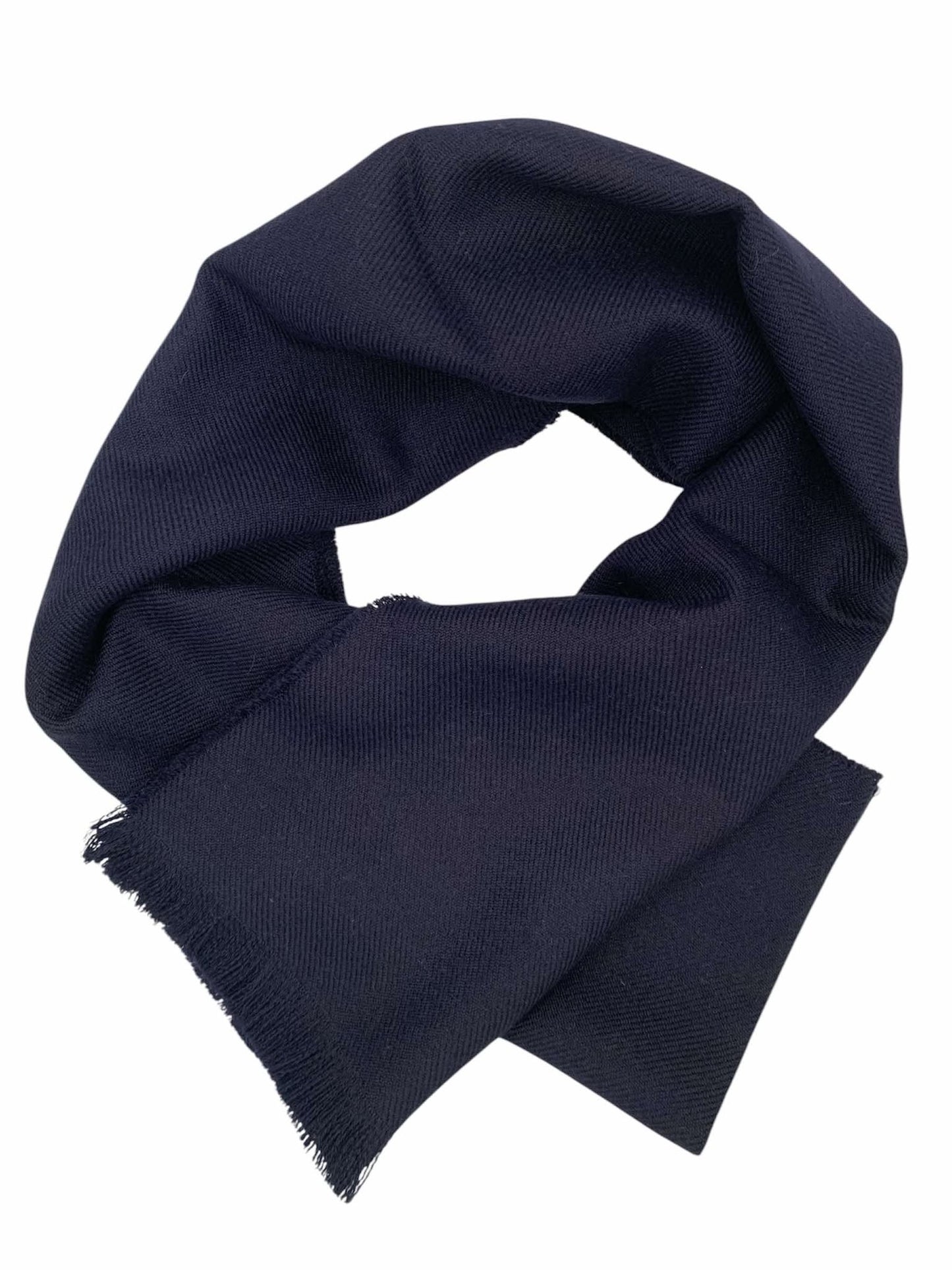 Navy Baby Alpaca Scarf