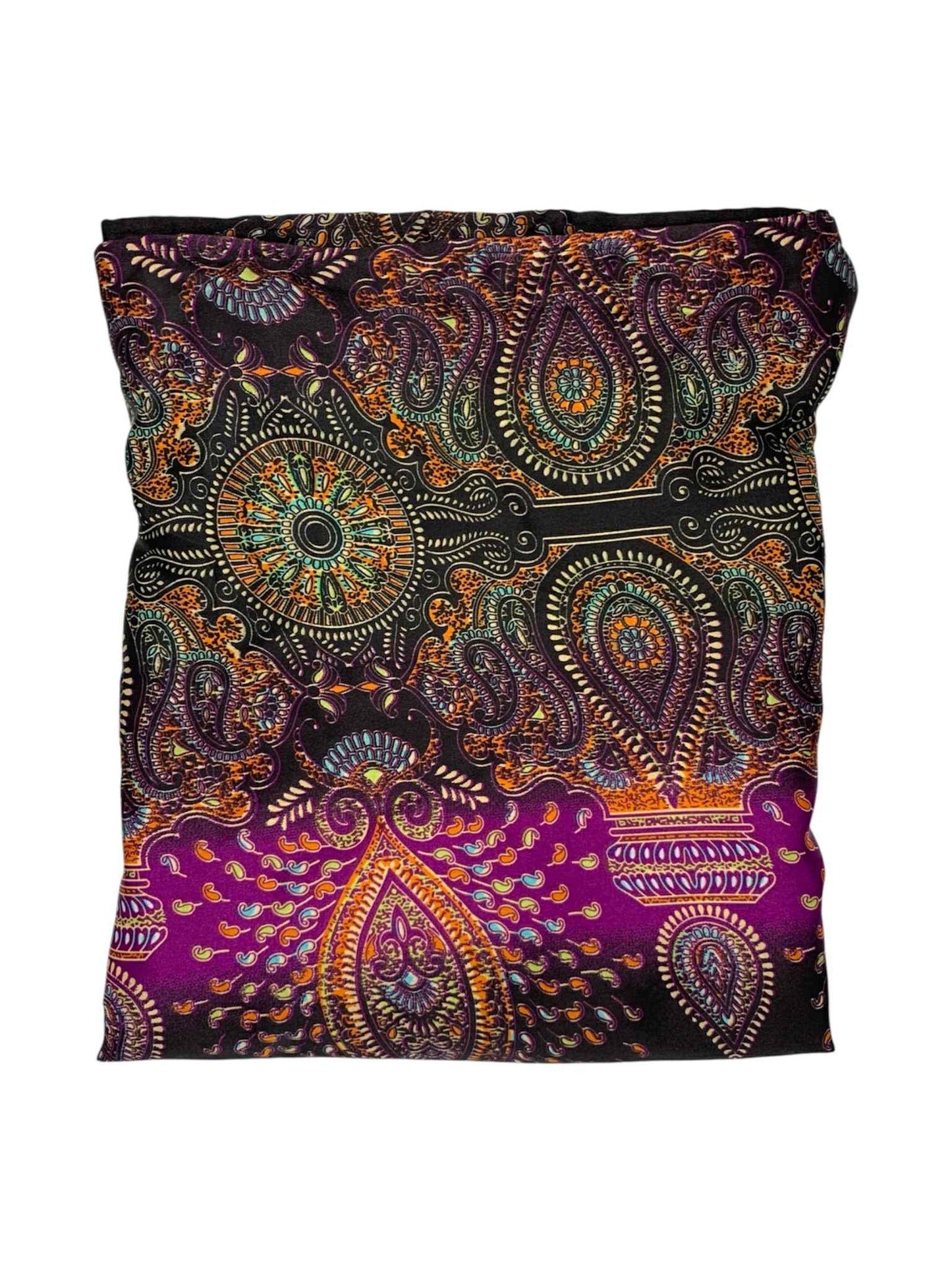Black & Purple Peacock Scarf