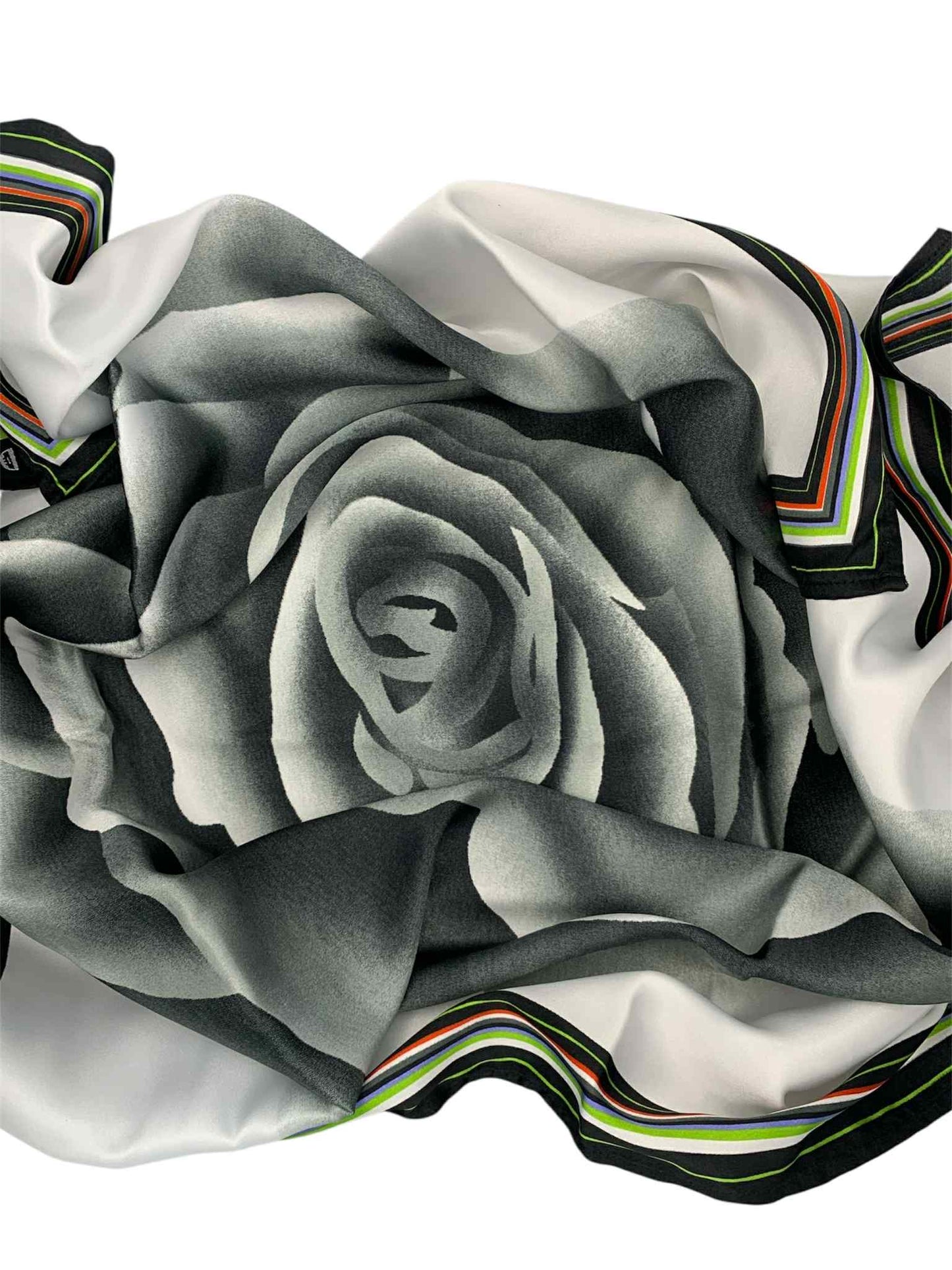 Black Rose Square Scarf