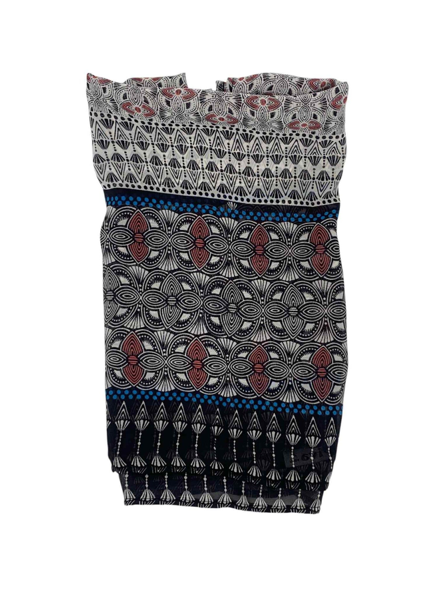 Soft Grey Print Long Scarf