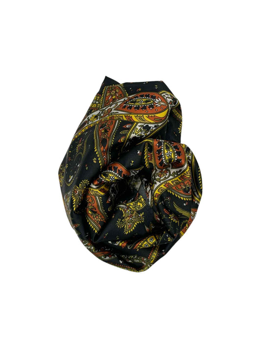 Black, Yellow & Copper China Style Scarf