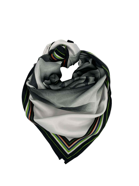 Black Rose Square Scarf