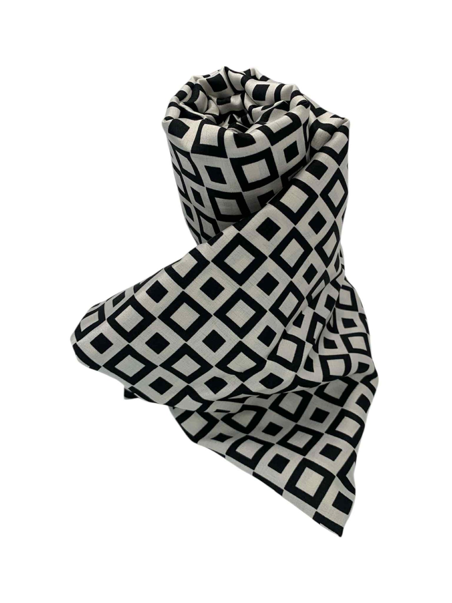 Black & White Squares Scarf