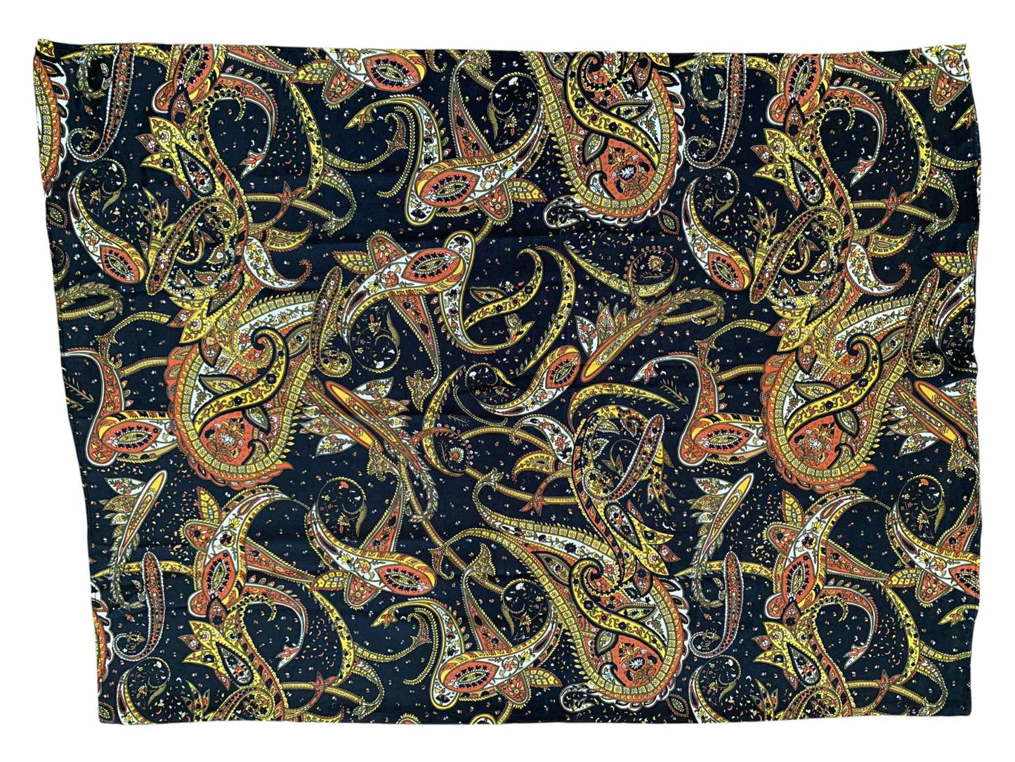 Black, Yellow & Copper China Style Scarf