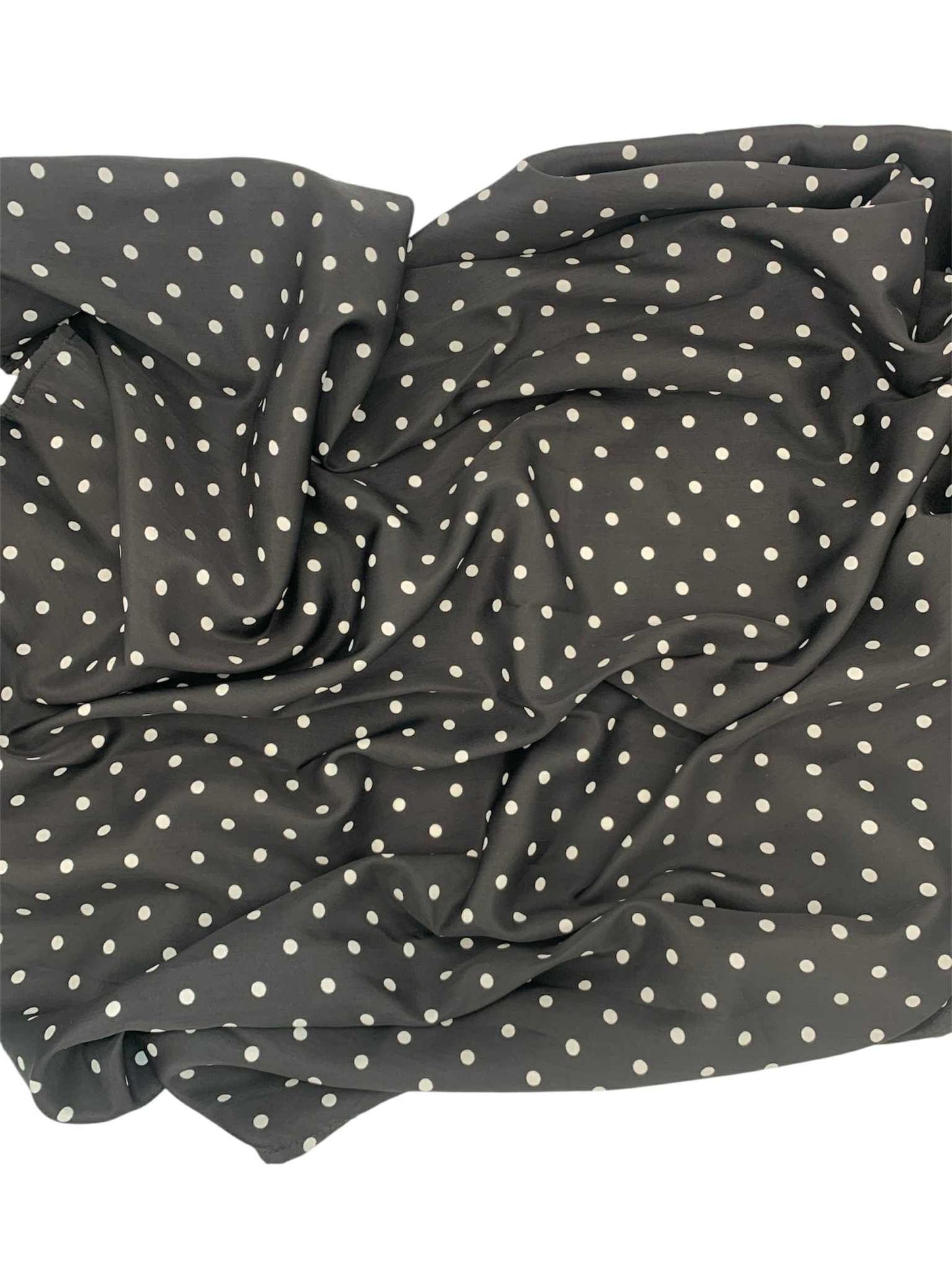 Black with White Polka Dots Square Scarf