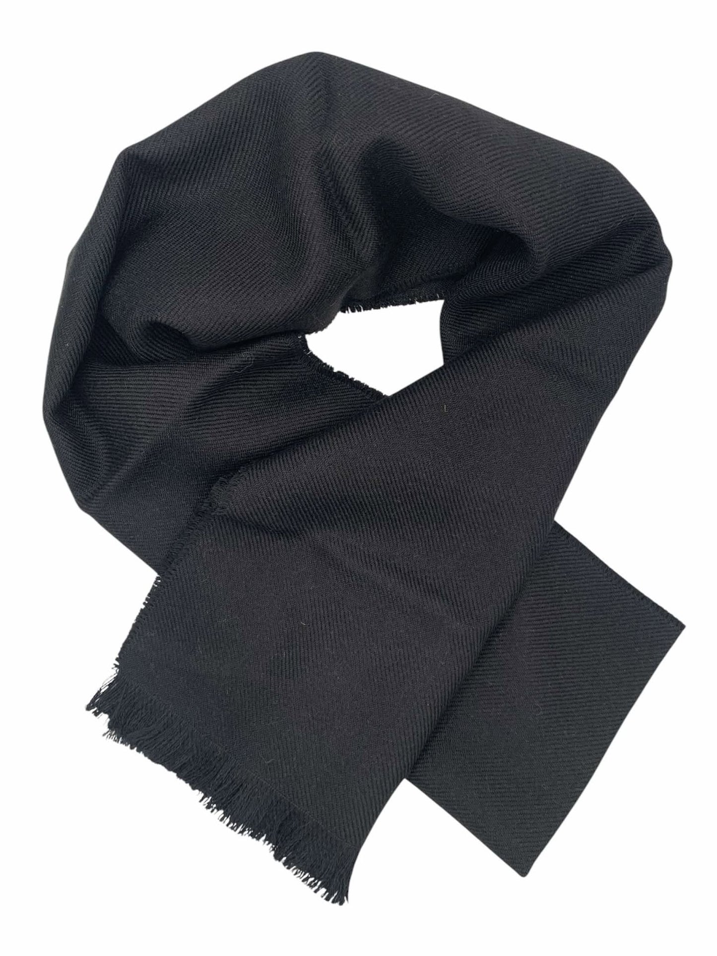 Black Baby Alpaca Scarf