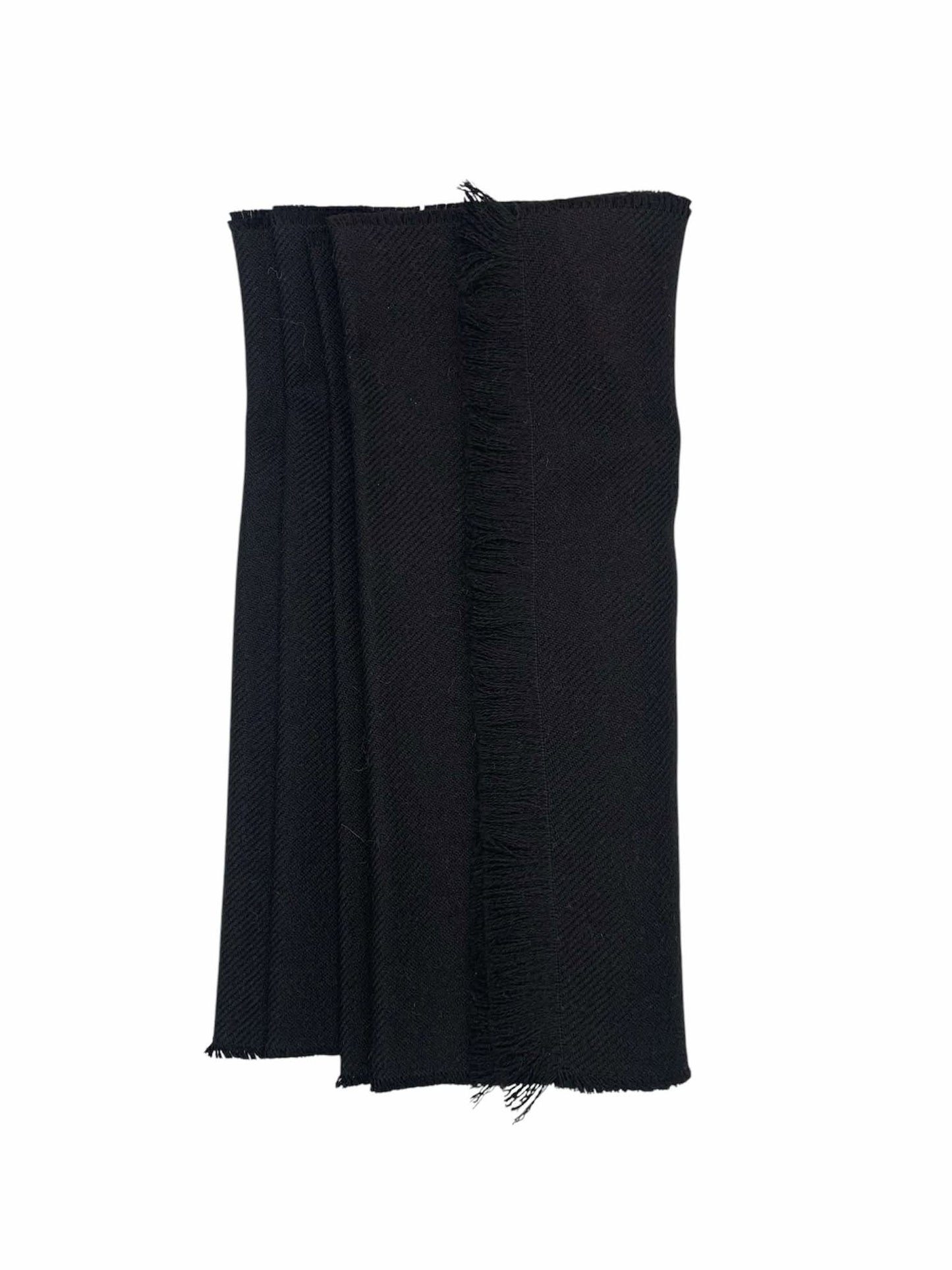 Black Baby Alpaca Scarf